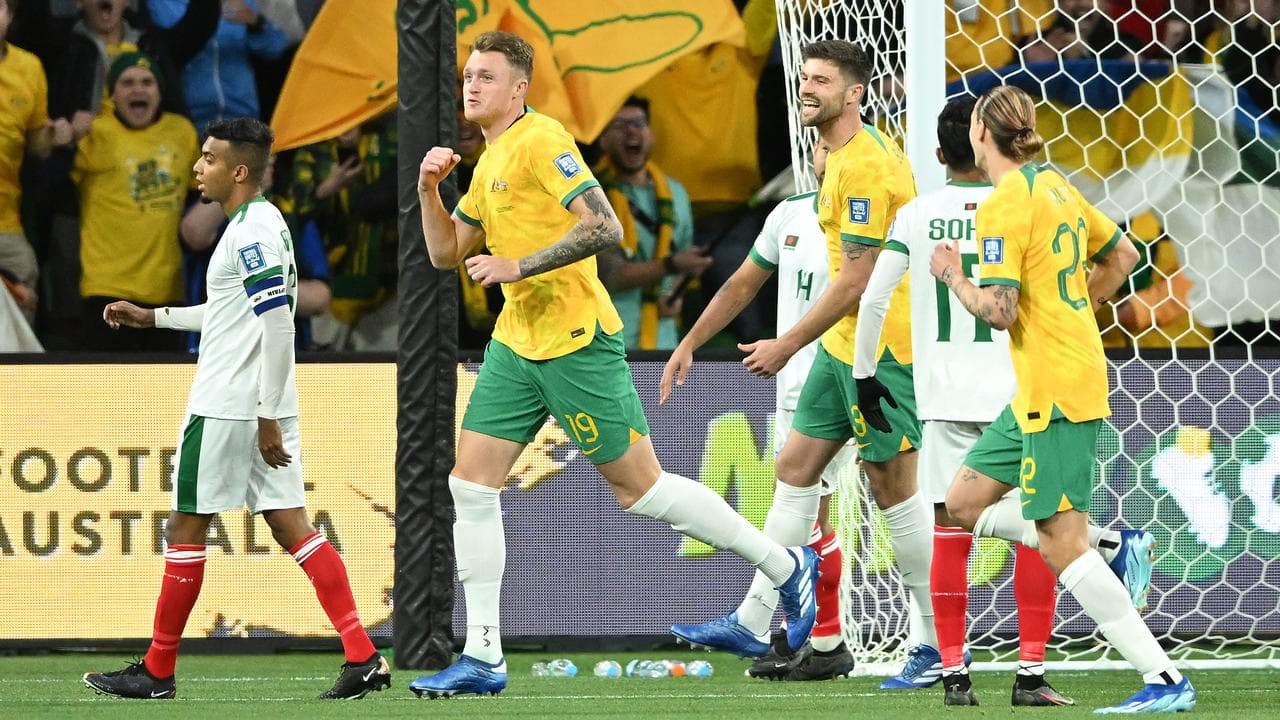 Harry Souttar (second left)