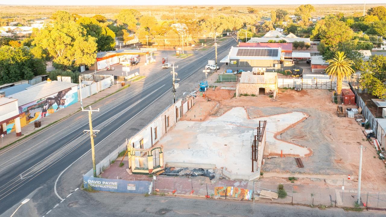 Wilcannia cultural centre built on an emu print.