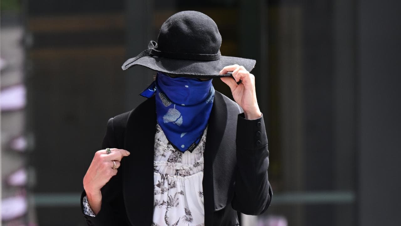 Karla Rosa Heath leaving the Supreme Court in Brisbane