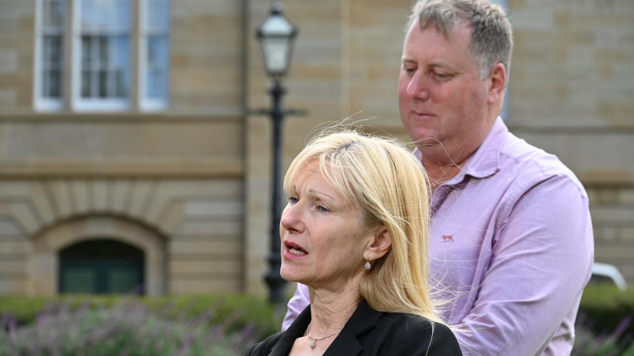 Tasmanian independents Lara Alexander and John Tucker.