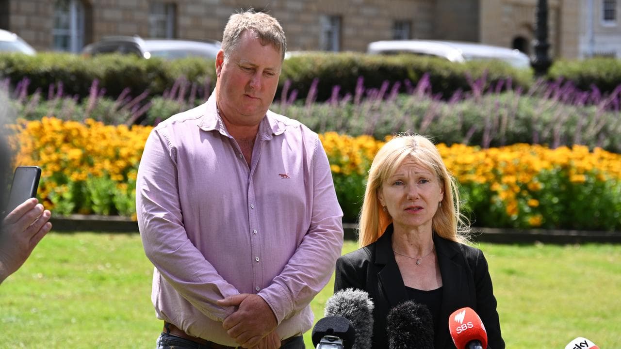 Tasmanian independents John Tucker and Lara Alexander