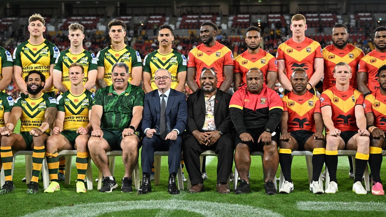 Australia and PNG rugby league teams in 2022.