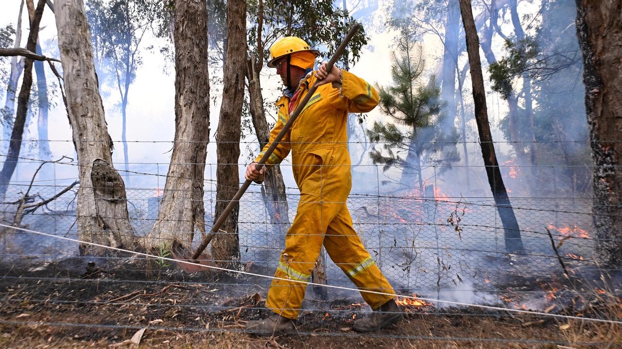 Firefighter at Raglan.