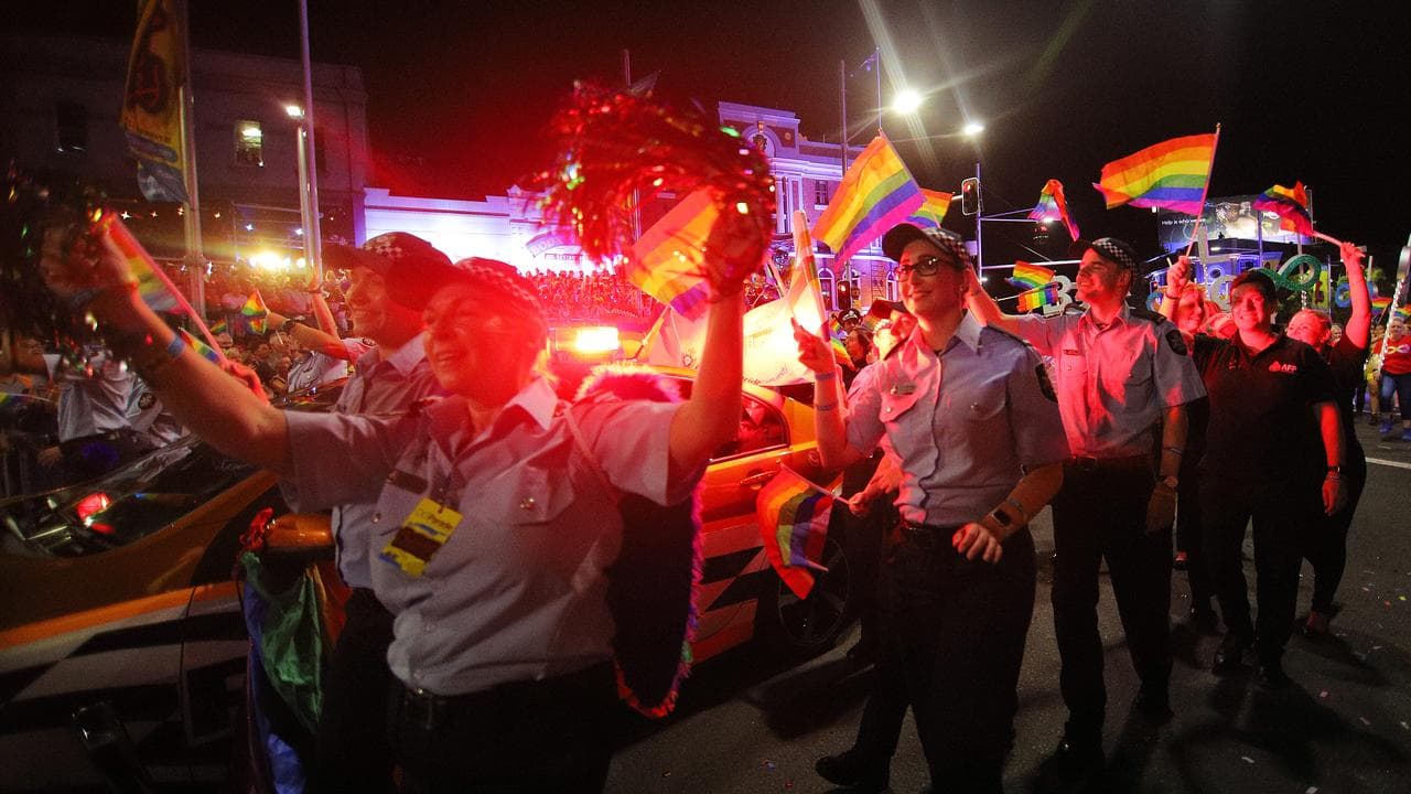 Police officers at Mardi Gras