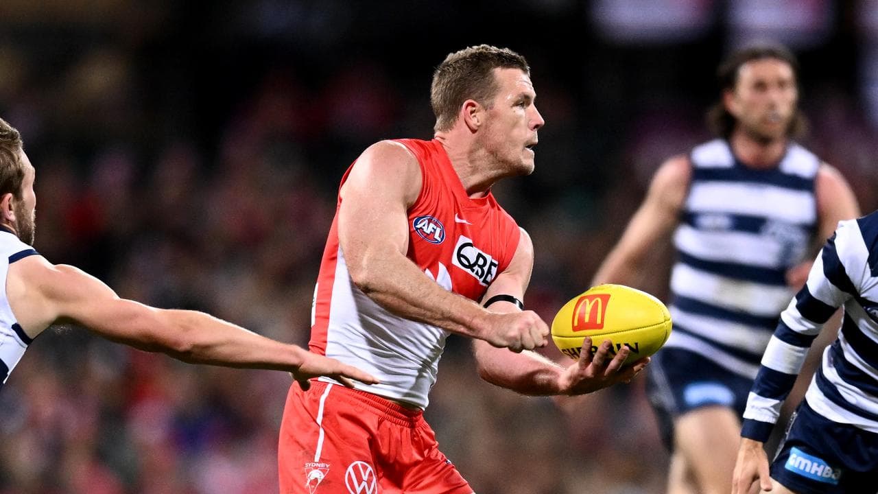 Sydney Swans AFL player Luke Parker. 