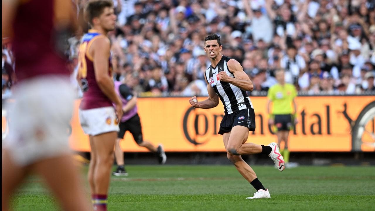 Scott Pendlebury of Collingwood in the 2023 AFL grand final.