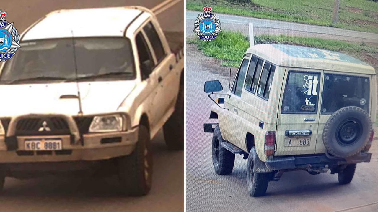 The vehicles the group left in 