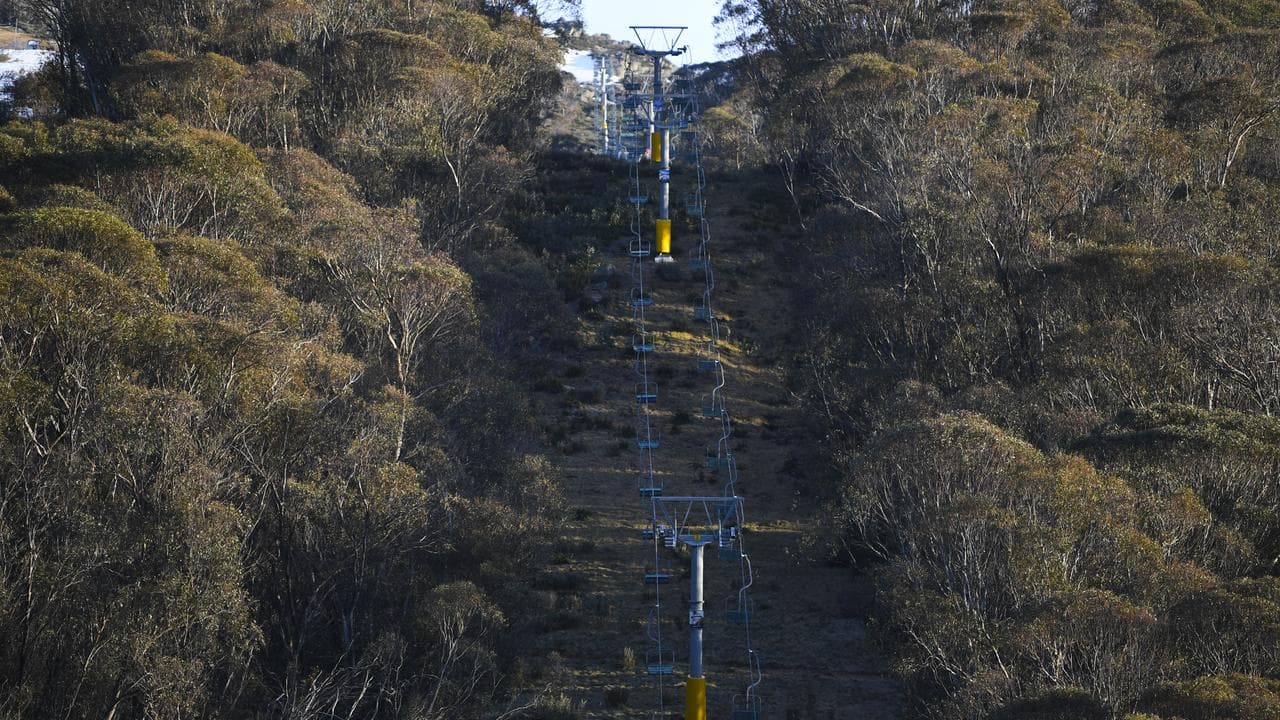 Ski lifts at Thredbo.