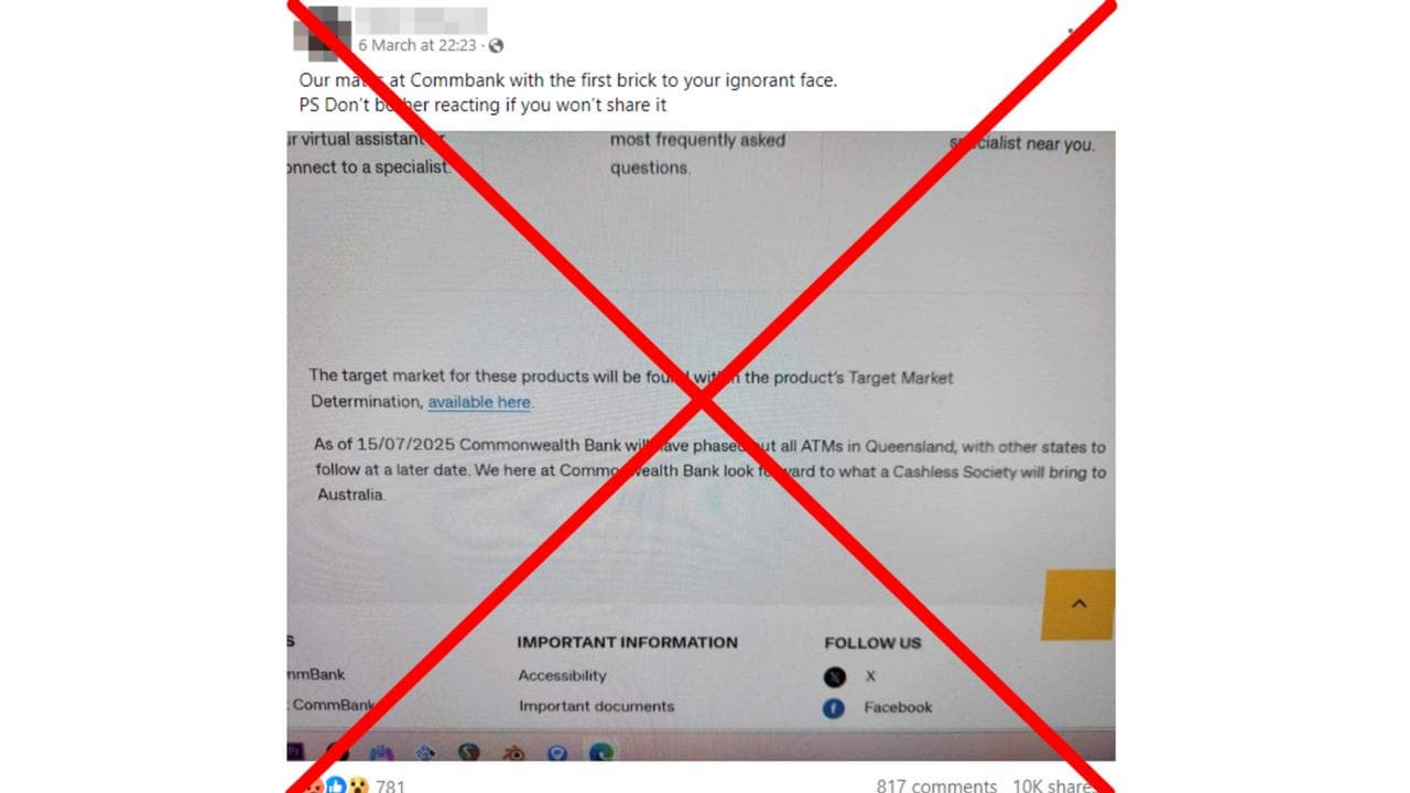 A screenshot of one of the Facebook posts.