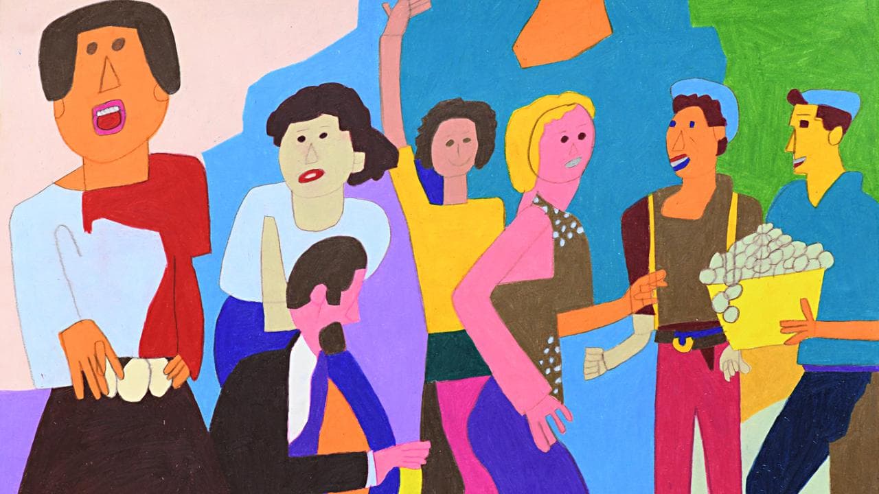 A work of art at Arts Project Australia in Northcote, Melbourne.