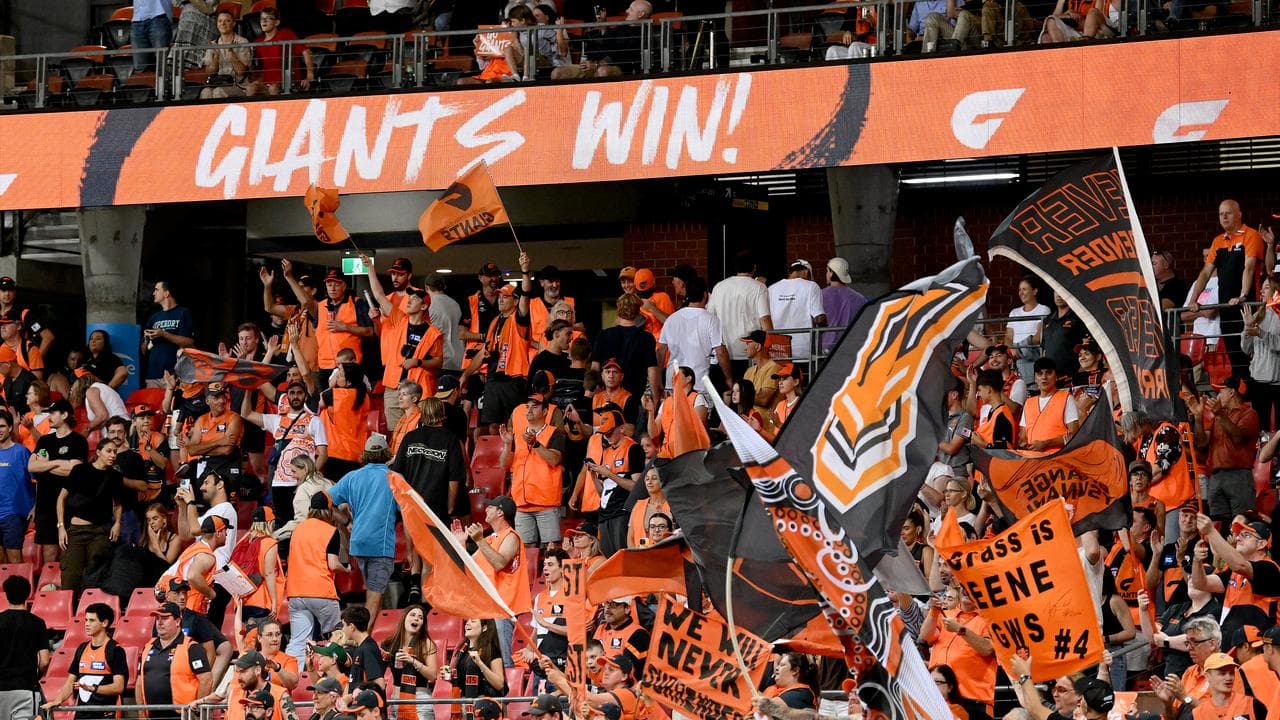 GWS Giants fans.