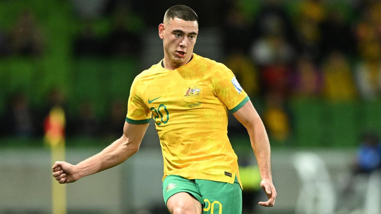 Socceroos defender Lewis Miller.