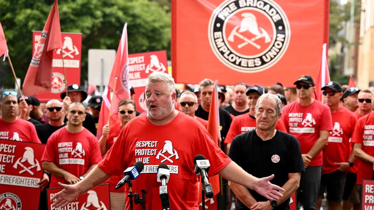 NSW Fire Brigade Employees Union state secretary Leighton Drury.