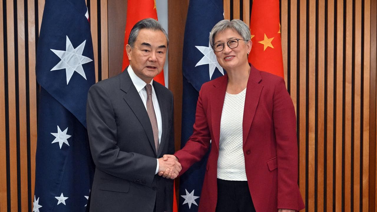 China’s Foreign Minister Wang Yi met counterpart Penny Wong.
