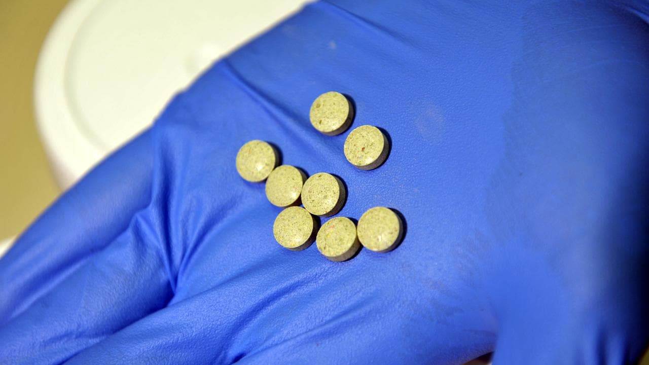 File picture of pills from a drug haul