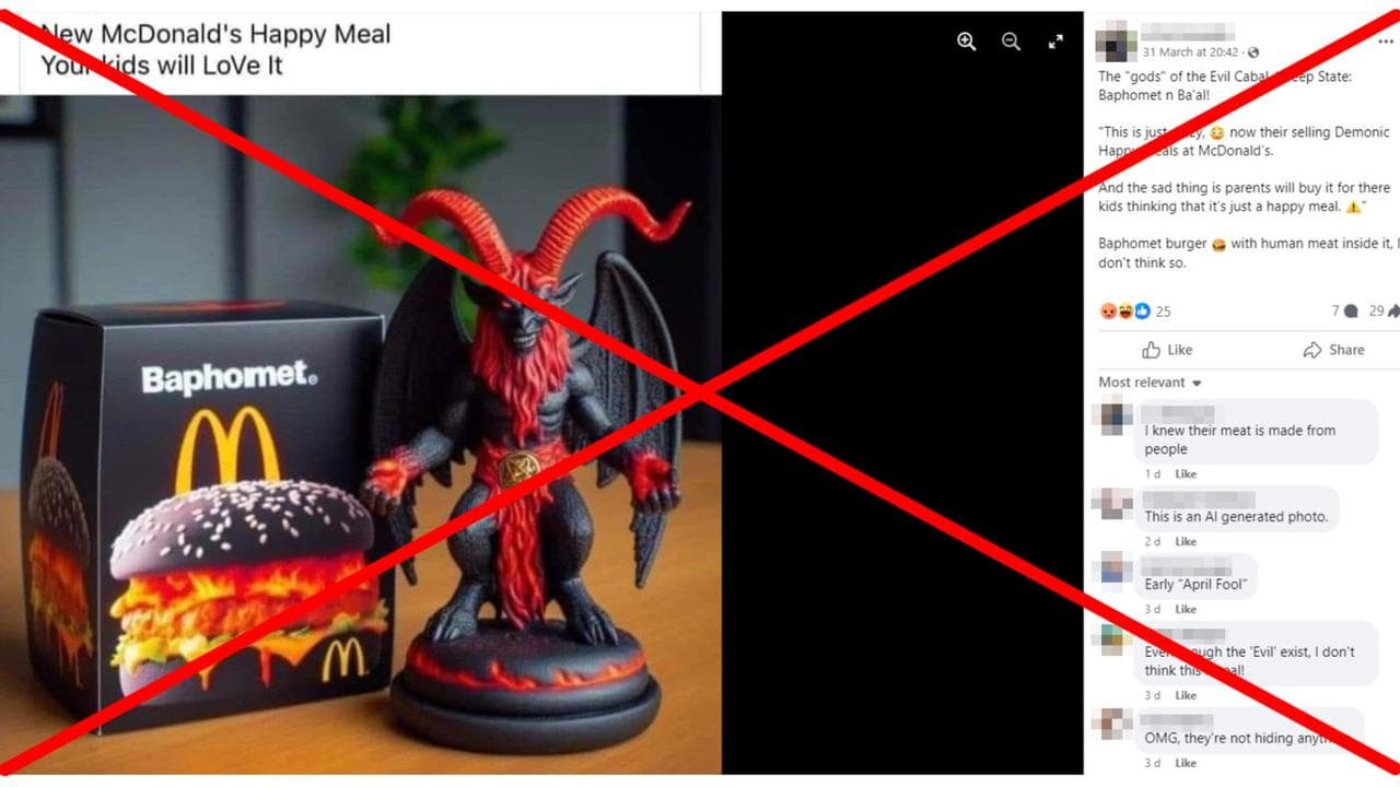 A screenshot of one of the Facebook posts.