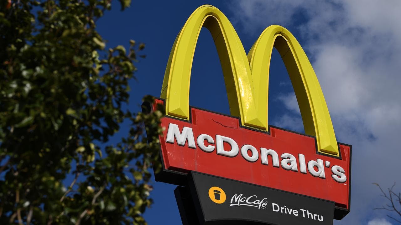 Signage for a McDonald's fast food outlet (file image)