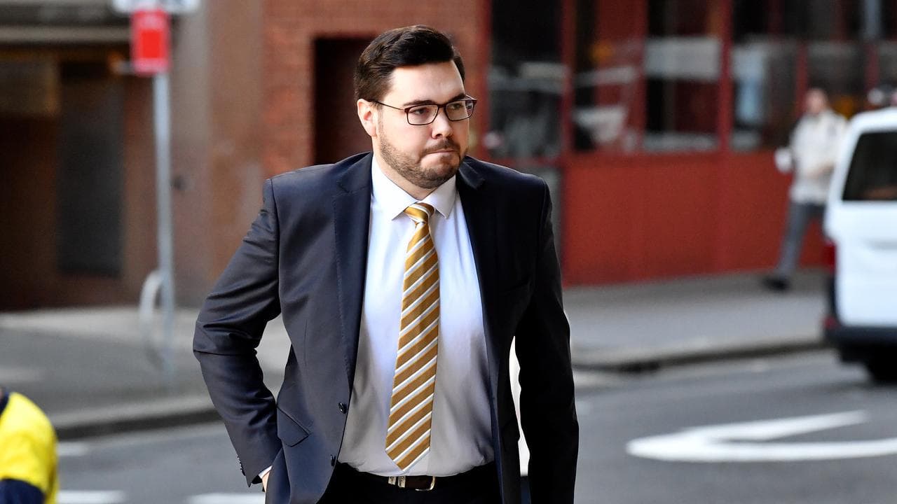 Bruce Lehrmann arrives at the Federal Court