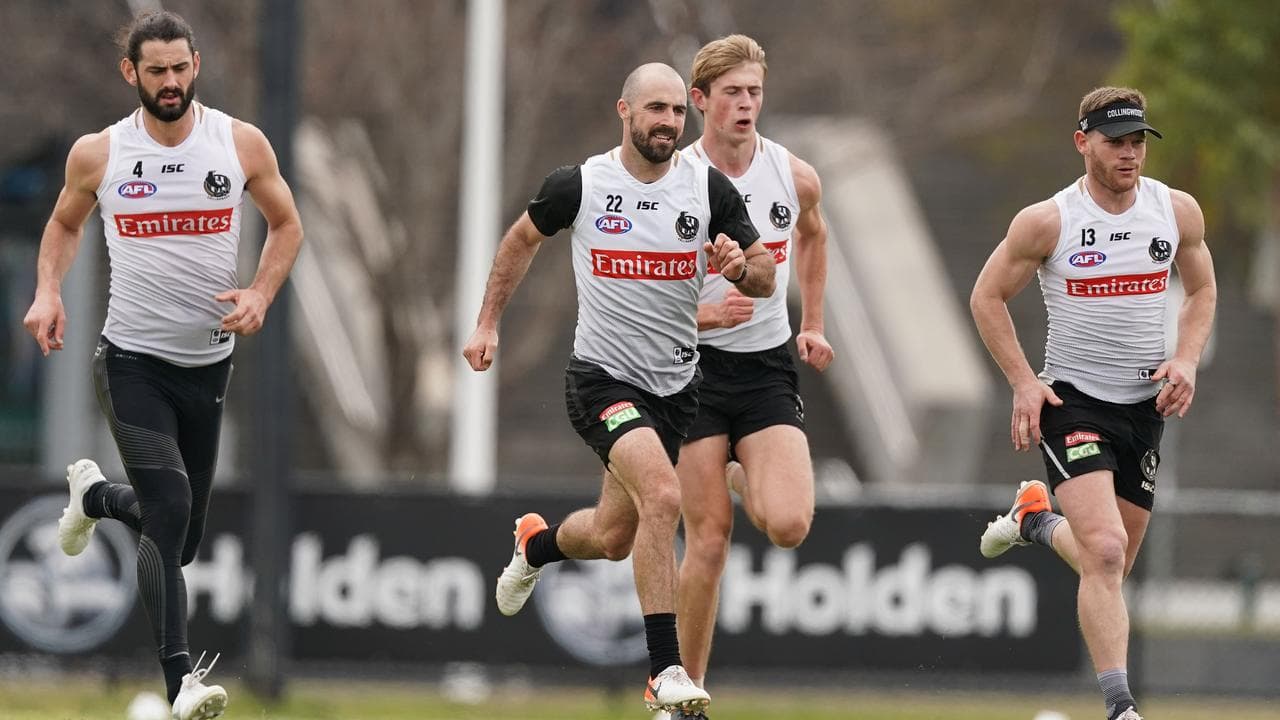 Brodie Grundy, Steele Sidebottom and Taylor Adams.