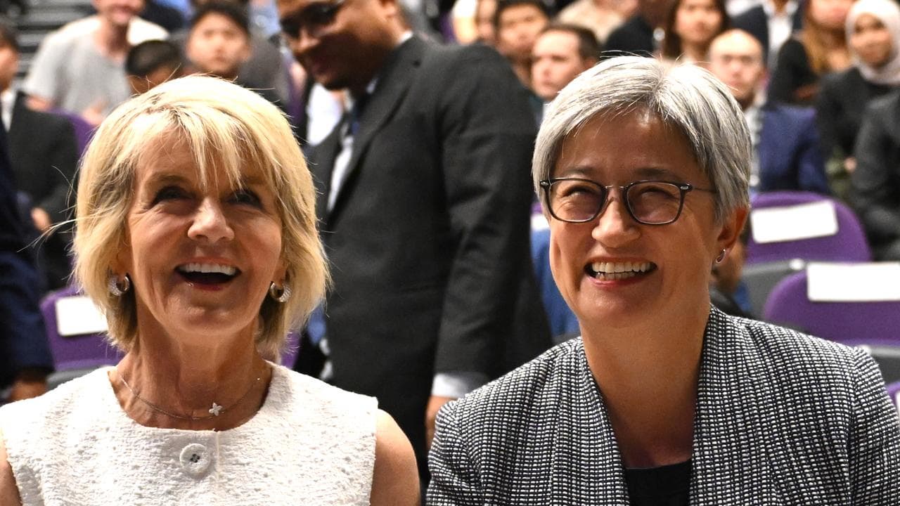 Julie Bishop and Penny Wong (file)