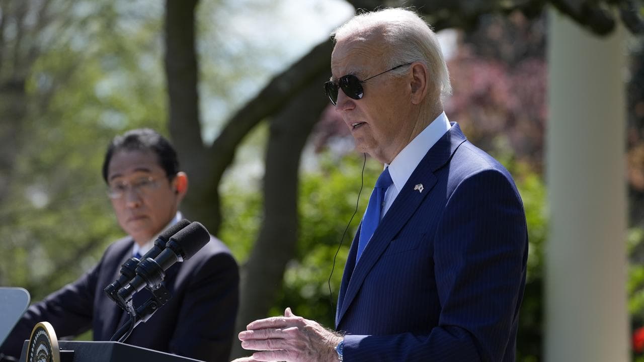 President Joe Biden with Japanese Prime Minister Fumio Kishida