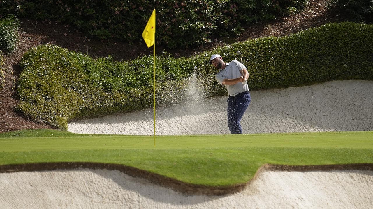 Scottie Scheffler at Augusta.