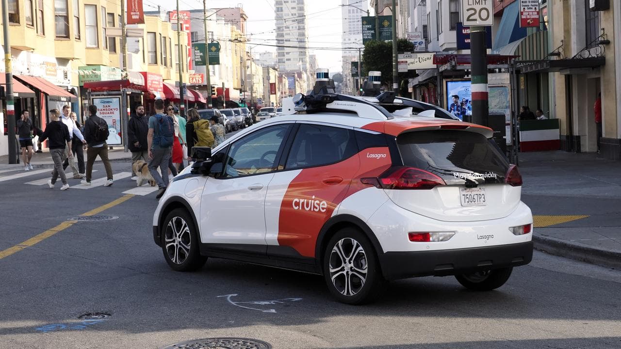 A Cruise autonomous vehicle in San Francisco.