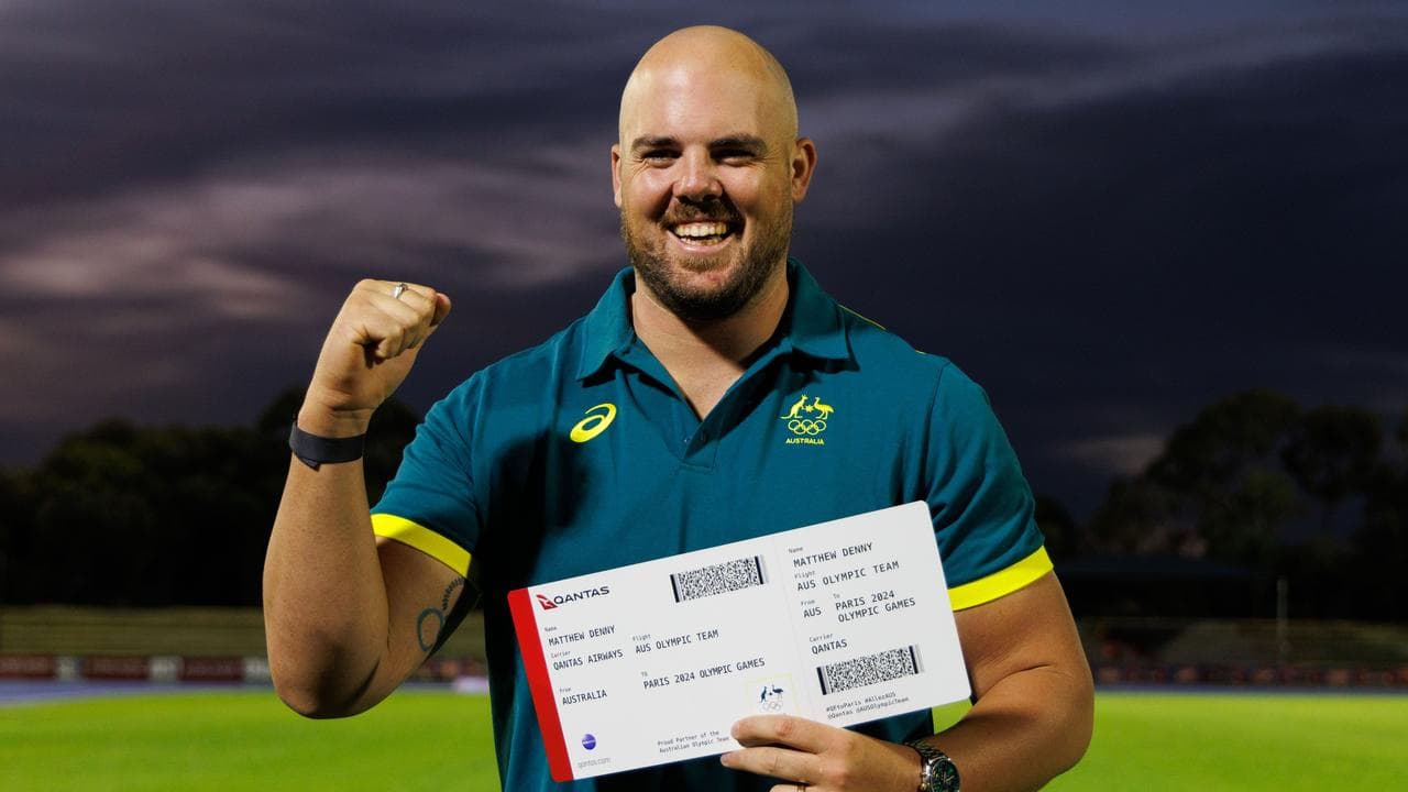 Matthew Denny with this 'ticket' for Paris.