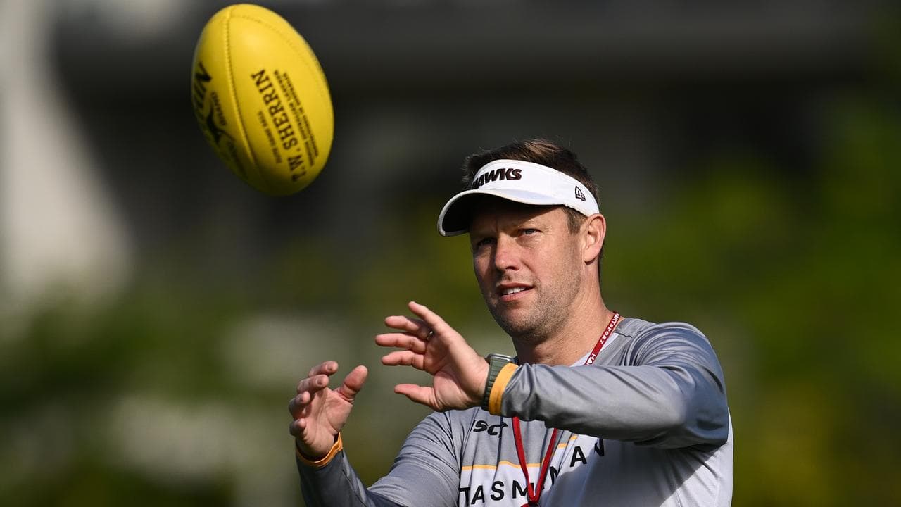 Hawthorn coach Sam Mitchell. 