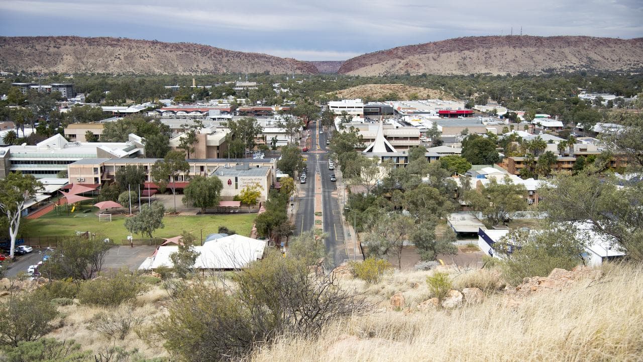 Aerial view of Alice Springs