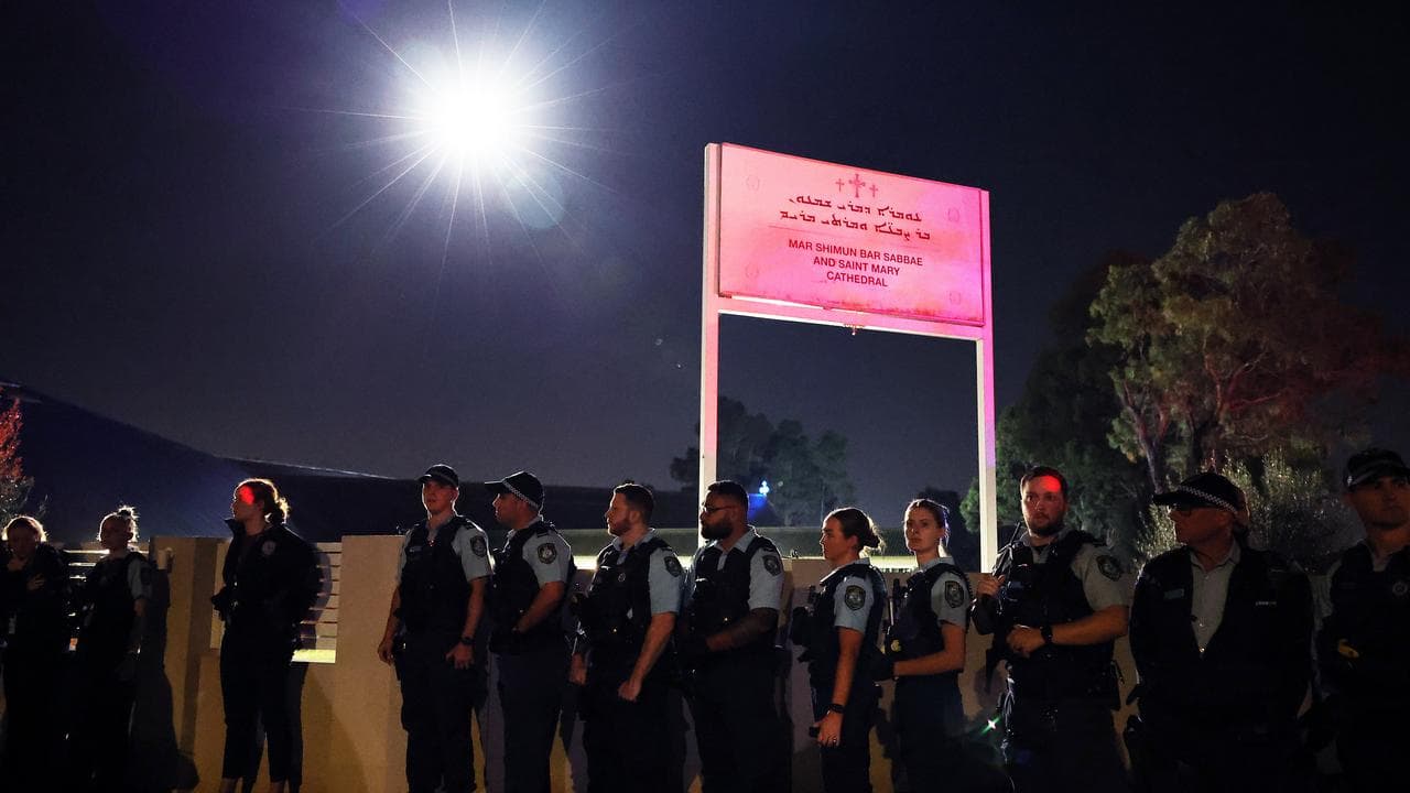 Police outside the Christ The Good Shepherd Church