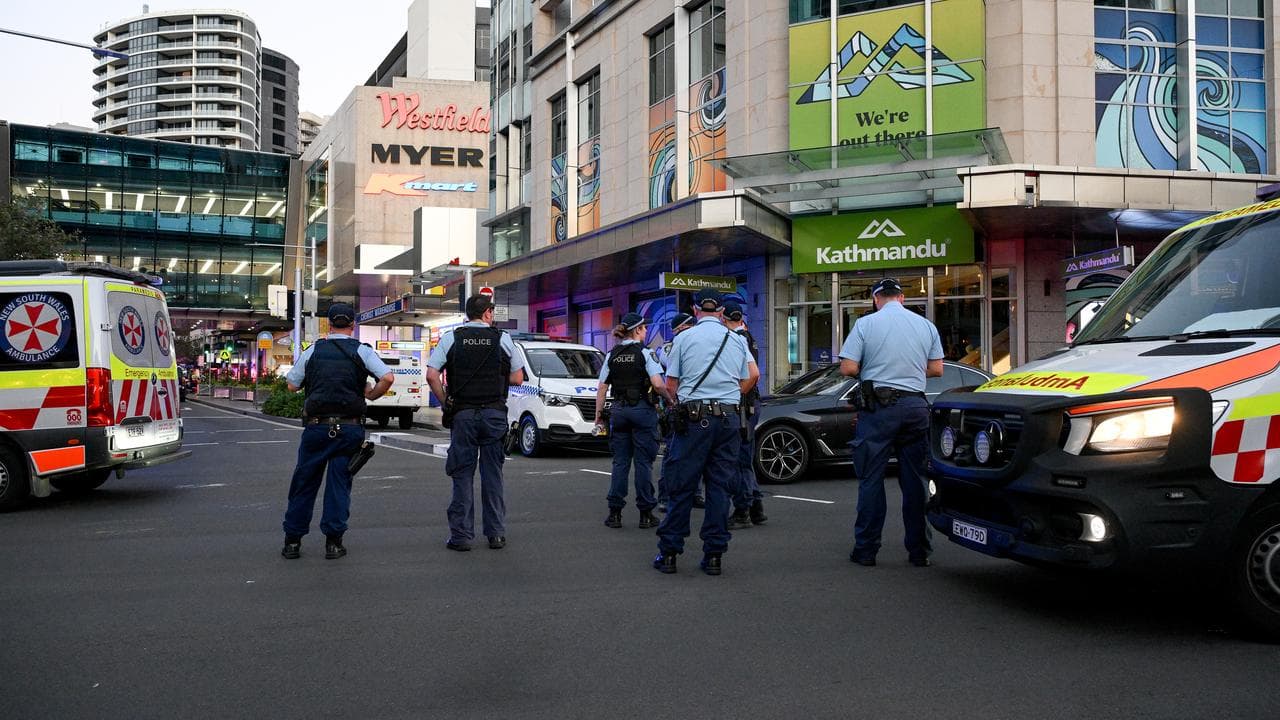 Police at Bondi Junction after the mass stabbing (file image)