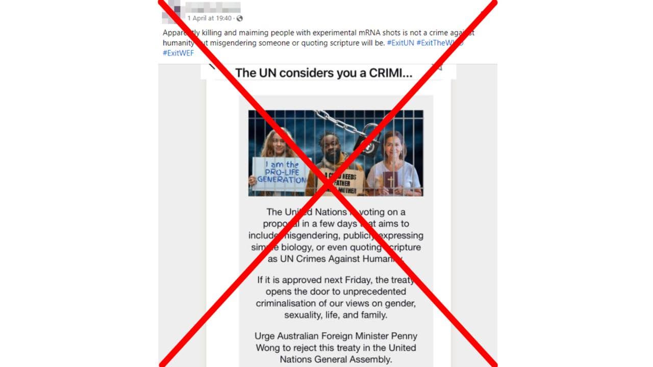 A screenshot of the Facebook post.