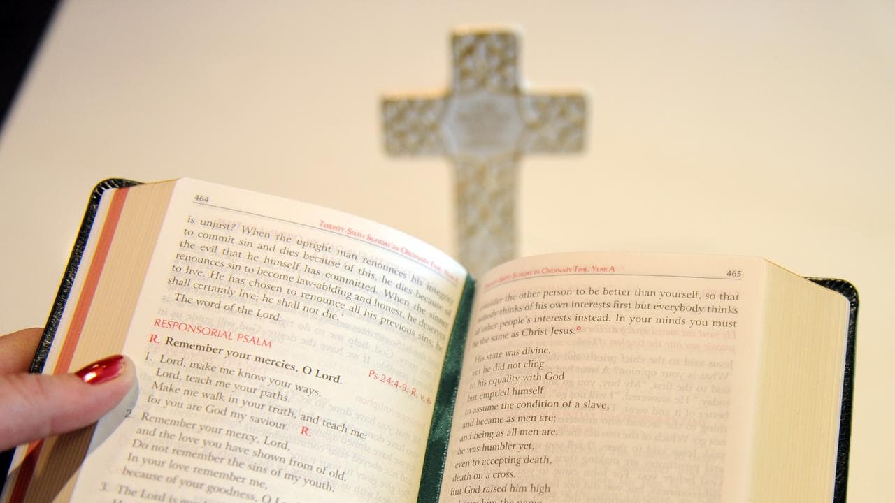 An open Bible (file image)