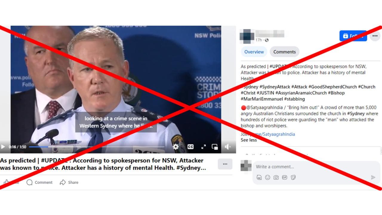 A screenshot from the Facebook video.