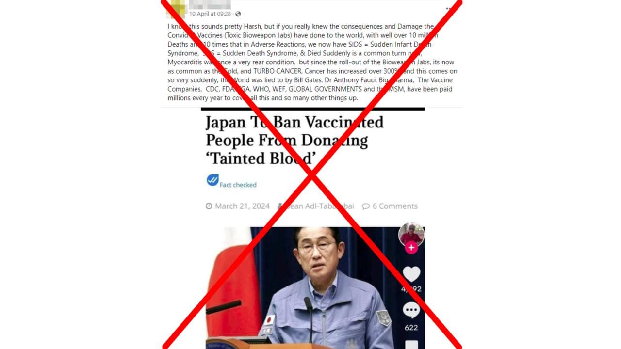 A screenshot of one of the Facebook posts.