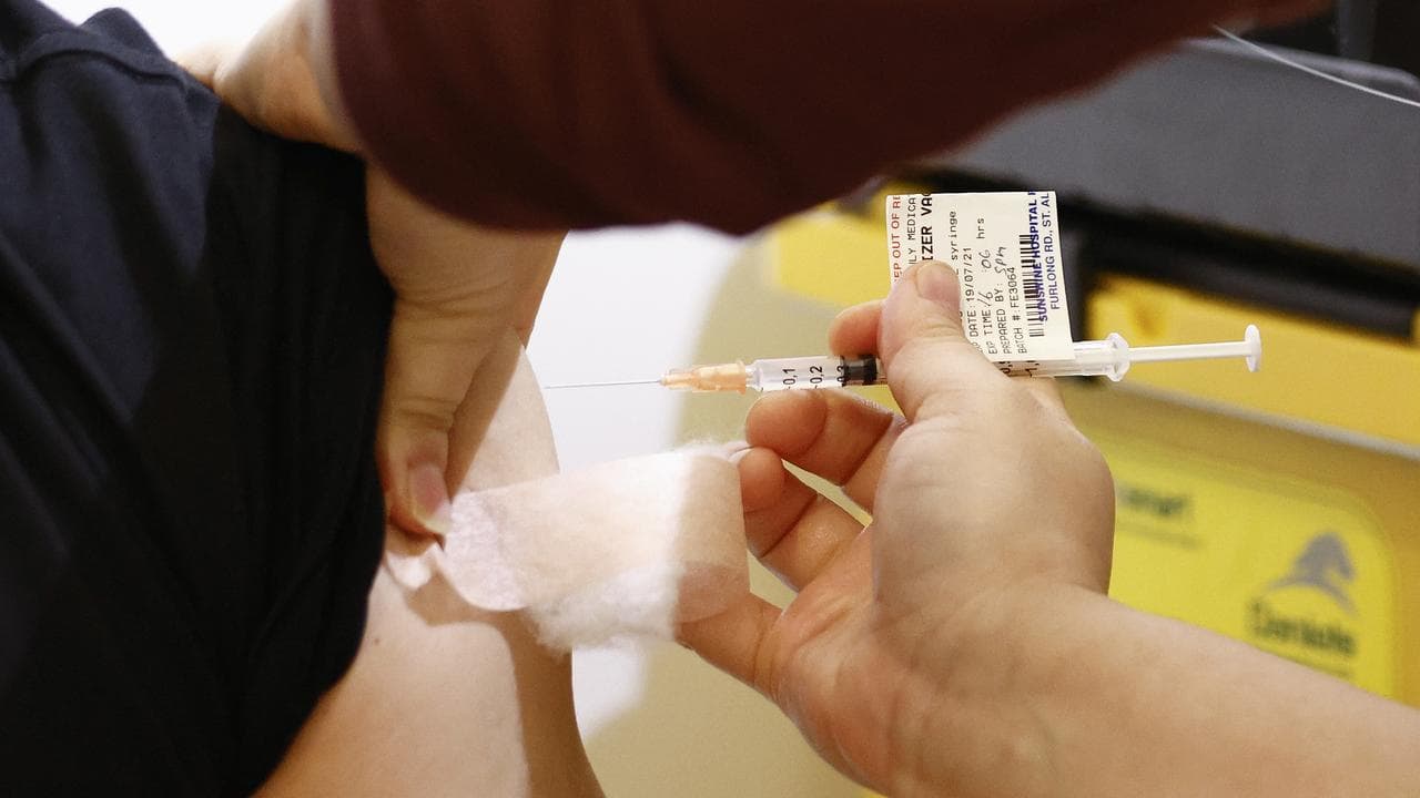 A person getting vaccinated (file image)