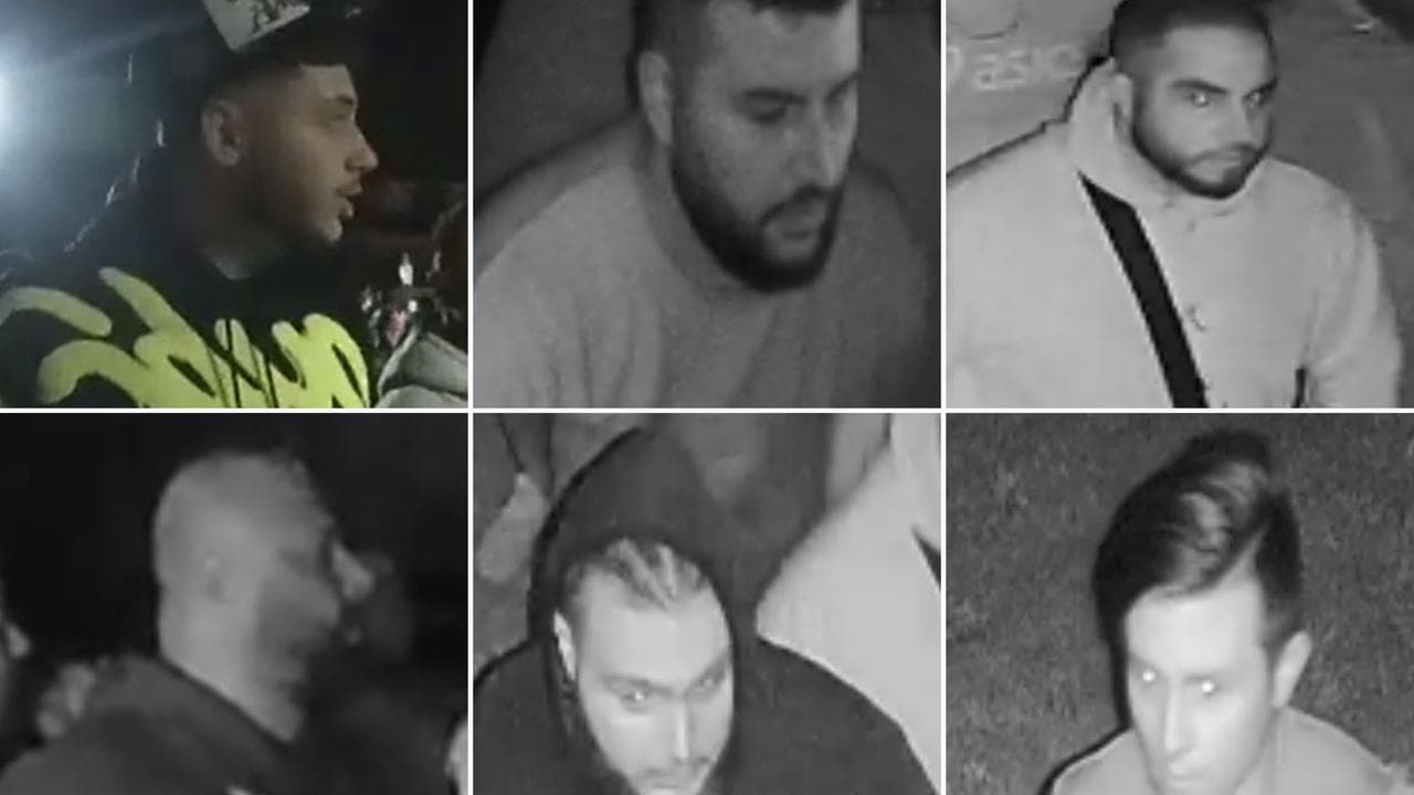 Some of the men being sought by police
