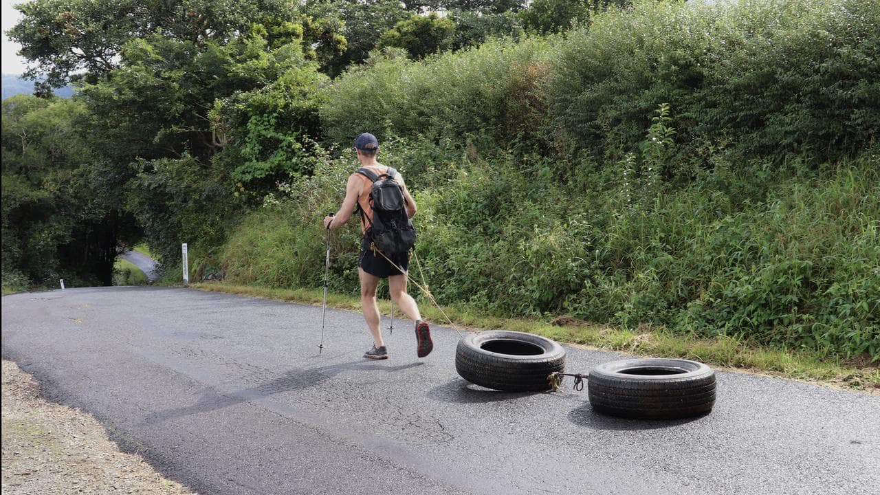 Adrian McCallum training