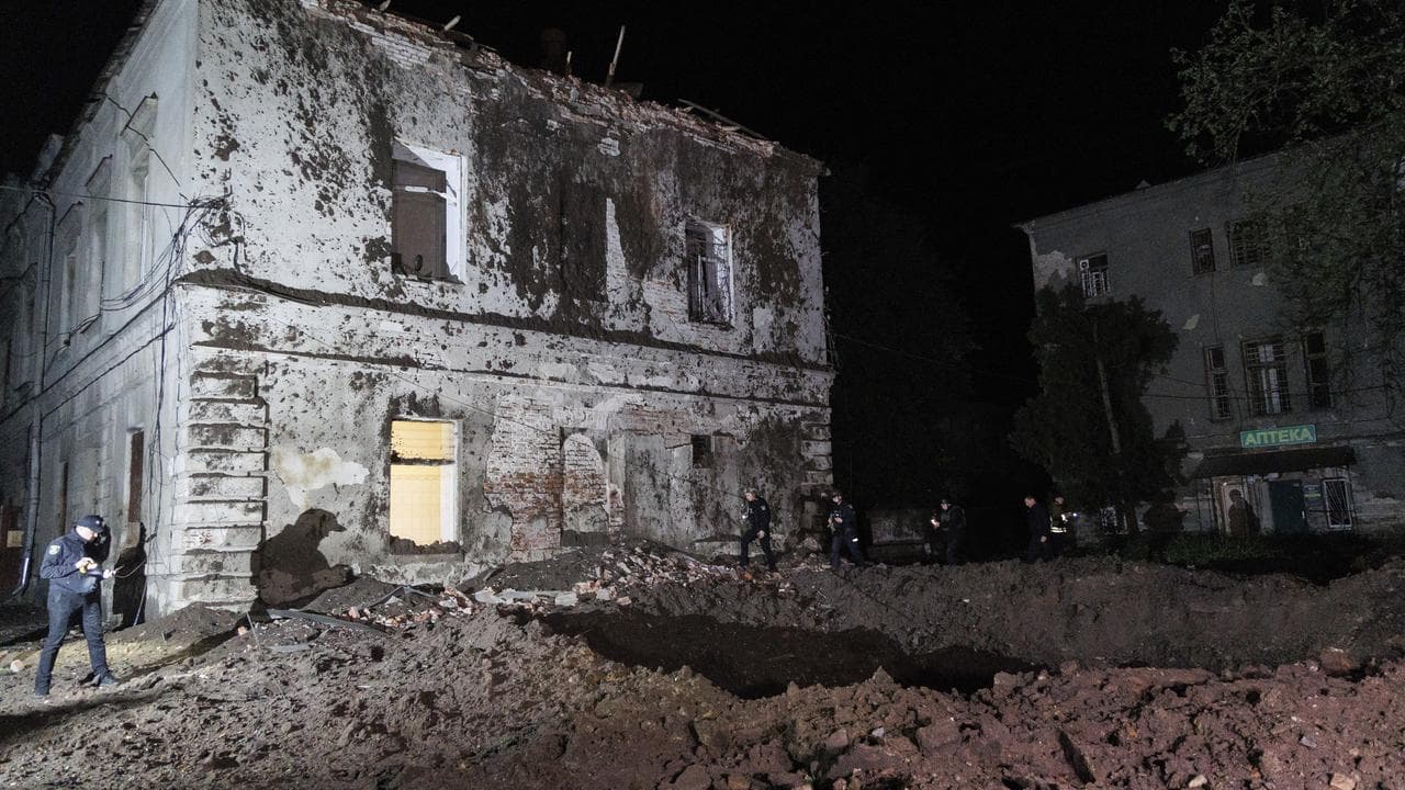 Bombed hospital in Ukraine