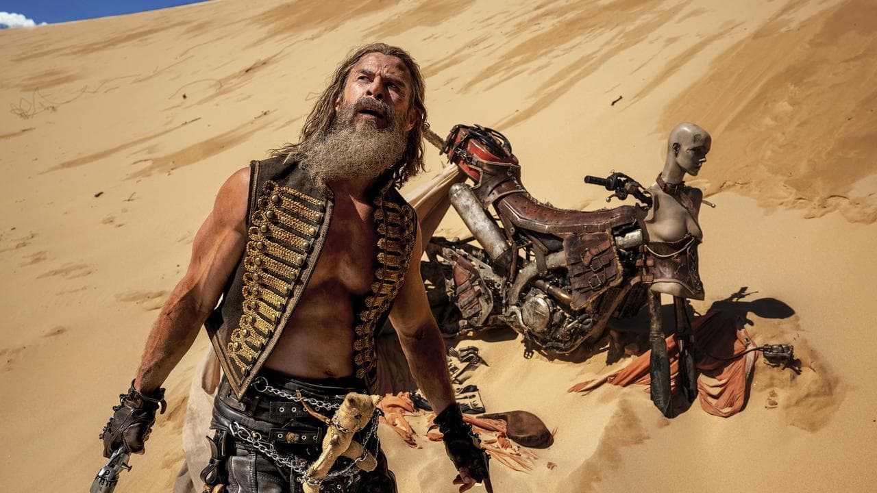 Chris Hemsworth in a scene from Furiosa: A Mad Max Saga