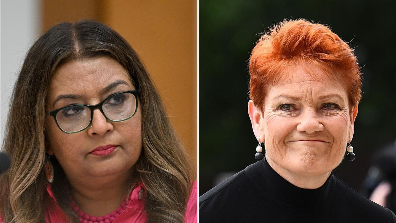 Mehreen Faruqi and Pauline Hanson