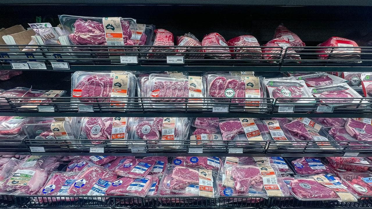 Meat at supermarket