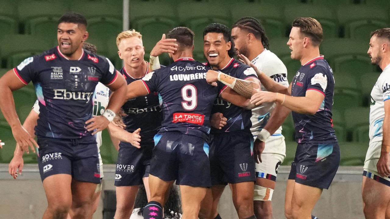 Rebels Players celebrating.