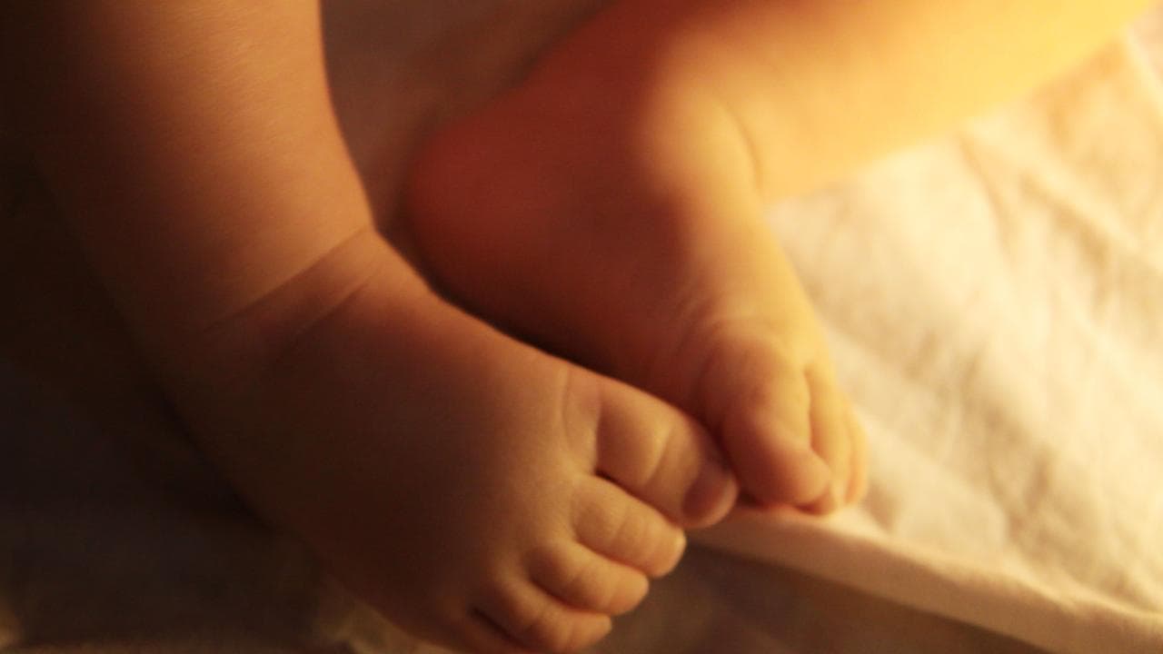 photograph of a baby