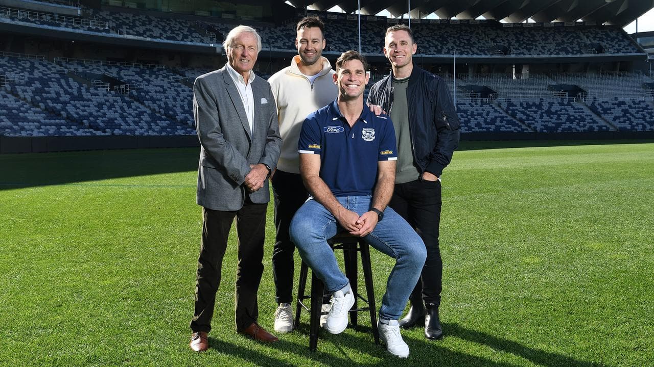 Ian Nankervis, Jimmy Bartel, Joel Selwood and Tom Hawkins.