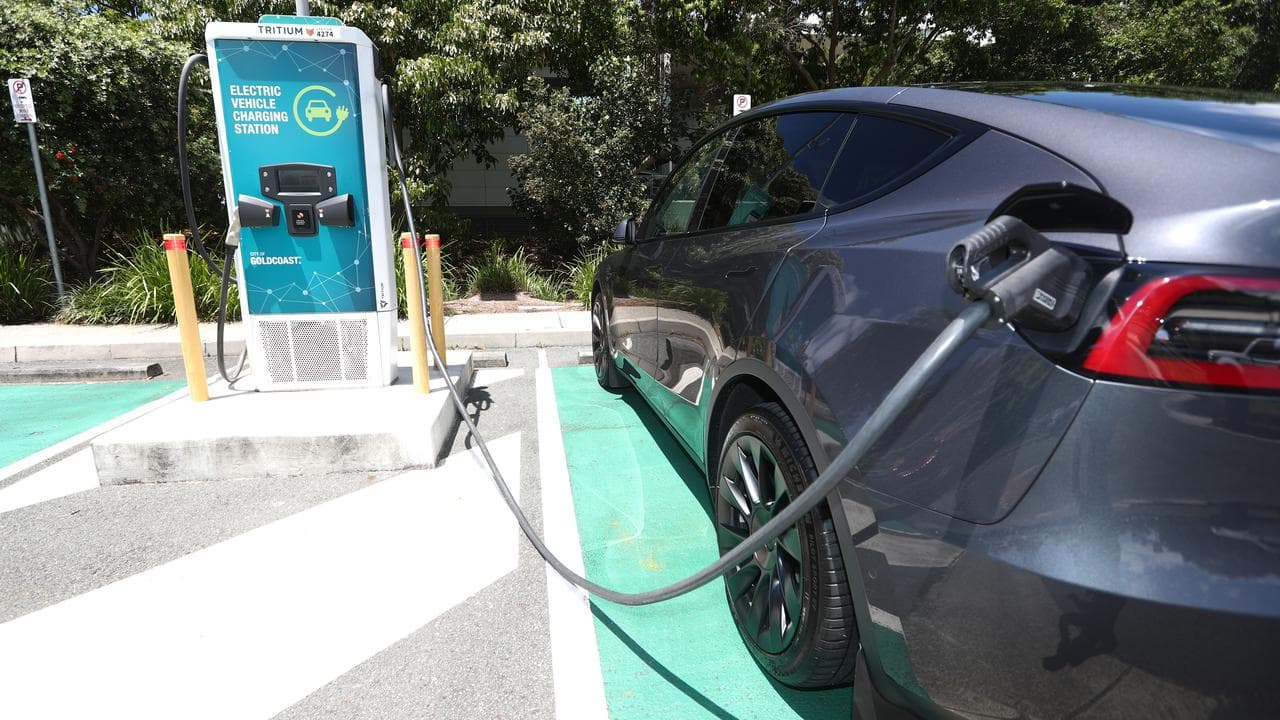 An electric vehicle charging station