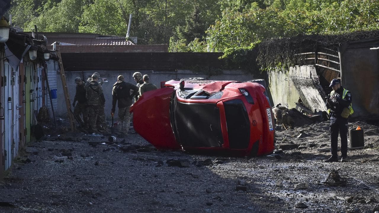 Missile strike in Zaporizhzhia