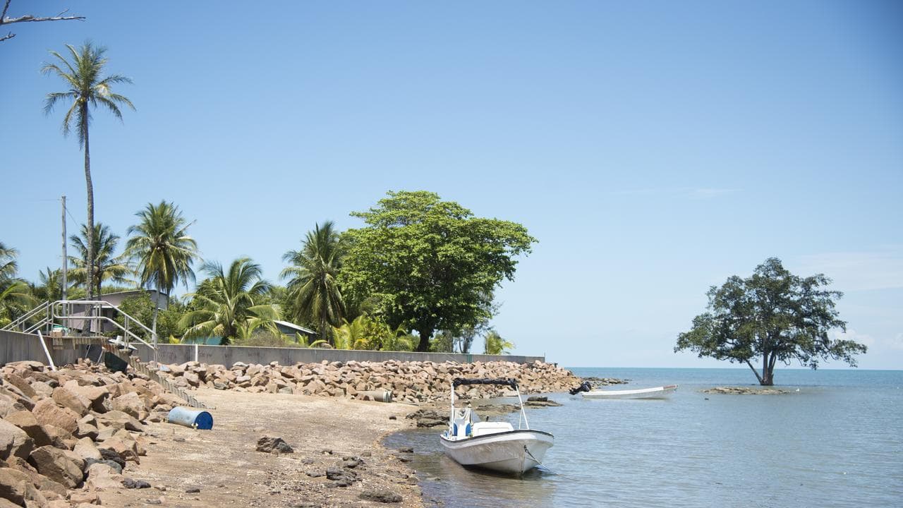 Saibai Island sea wall