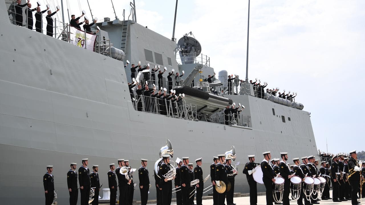Crew from HMAS Hobart.